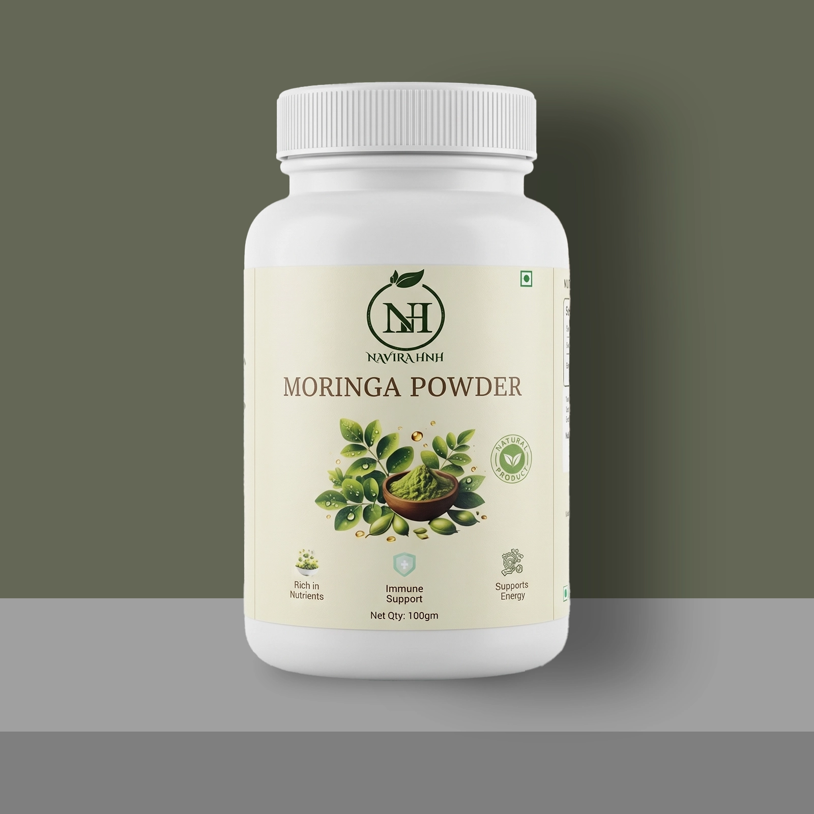 Moringa Powder | Pure Superfood Leaf Powder for Daily Energy, Immunity & Wellness